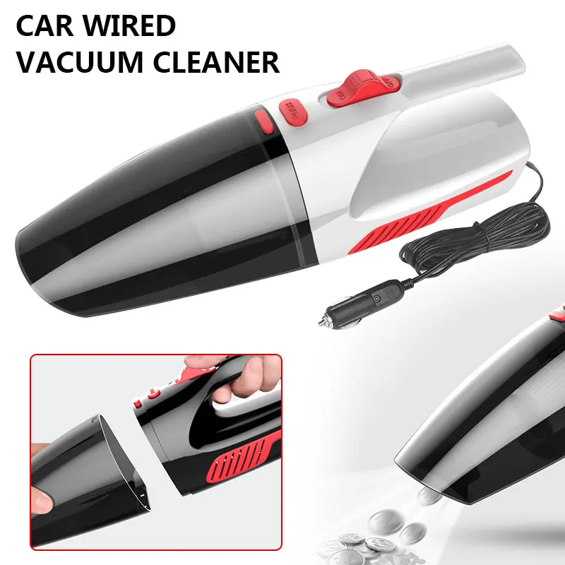 

Car Vacuum Cleaner 12V 120W Wet Dry Use Vacuum Cleaner For Car Portable Car Handheld Vacuum Cleaner 4M Cable Power Cord Length