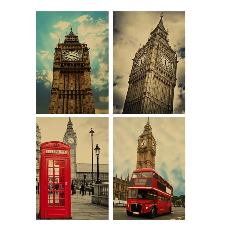 

5D DIY Diamond Painting Big Ben Landscape London Red Telephone Booth Red Bus Mosaic Cross Stitch Embroidery Scenery