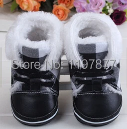 Новая хлопковая противоскользящая теплая детская обувь зимняя хлопковая обувь для малышей и девочек