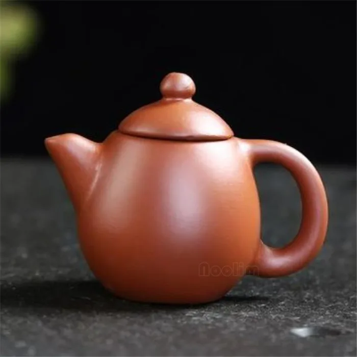 Фиолетовый Глиняный Пальчиковый чайный горшок, маленький карманный чайный сервиз, украшения, украшение для чайного стола - Цвет: LD