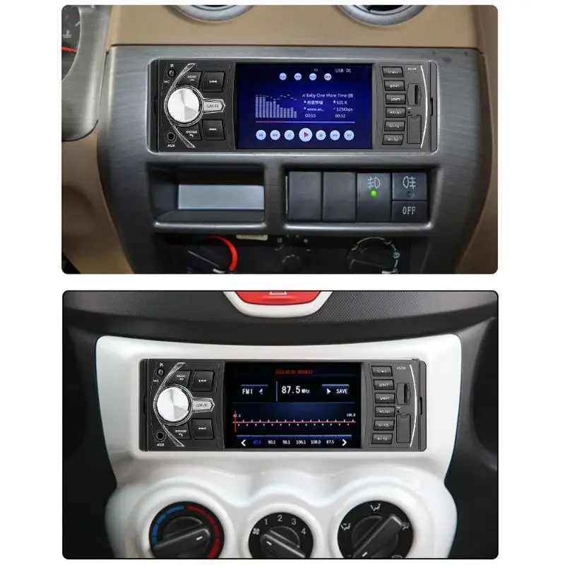 VODOOL Bluetooth 4 "Сенсорный экран 1Din автомобиля MP3 MP4 MP5 аудио-видео радио автомобиля Реверсивный Парковка монитор с пультом дистанционного