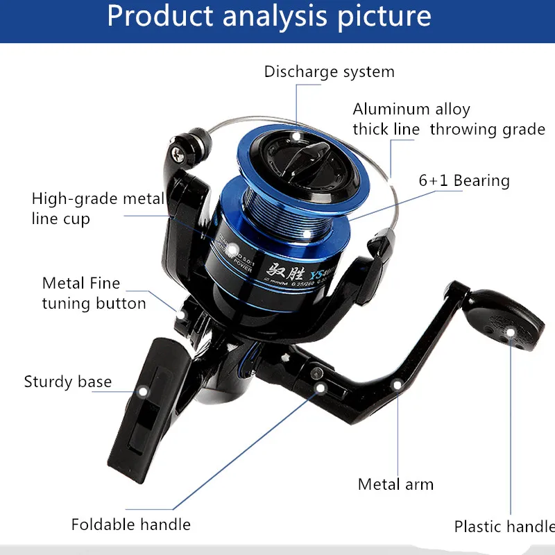 2000-4000 series Fishing reel spinning wheel fashion version full metal fish wheel left and right interchangeable distant wheel