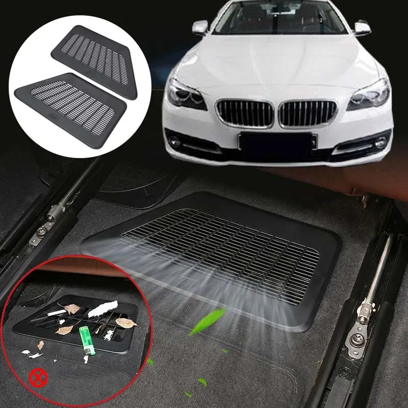 

Under Seat Grille air condition dust vent Cover Mat For BMW 5 7 Series F10 F11 F18 F01 F02 F03 F04 11-17 Car Styling Vent Cover