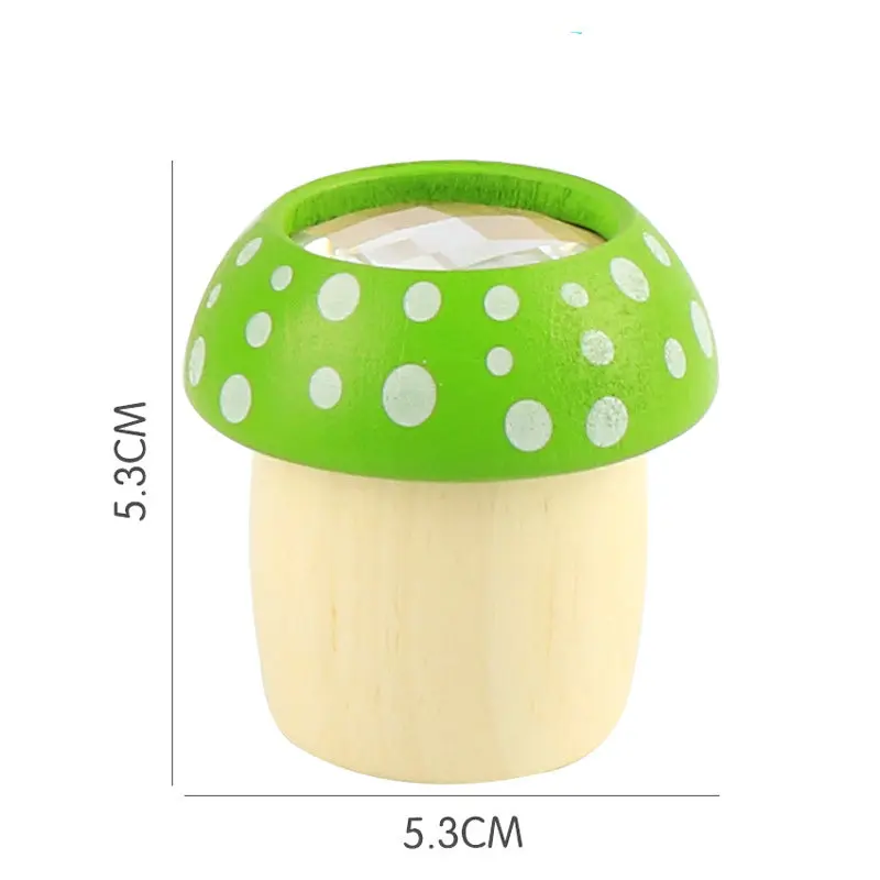 4pcs Mushroom kaleidoscope, Polyscope kindergarten suppli, amazing bee eye effect, children's fun wooden puzzle exploration toy 4pcs Mushroom kaleidoscope, Polyscope kindergarten suppli, amazing bee eye effect, children's fun wooden puzzle exploration toy