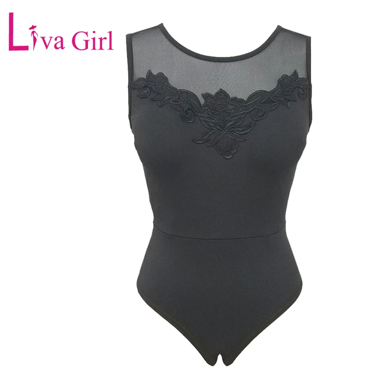 

LIVA GIRL Black Mesh Sleeveless Bodysuits for Woman Summer Sexy Sheer Backless Bodycon Bodysuit Female Combinaison Body Top S-XL