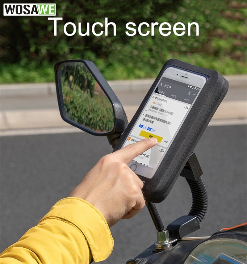 Мотоциклетный чехол для телефона держатель Поддержка для Moto подножка скутера сумка для Iphone X 8 Plus SE S9 gps водонепроницаемый чехол сенсорный экран