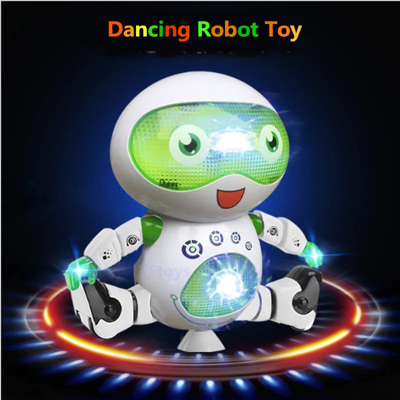 2017 newest Space Dancing Humanoid Robot Toy With Light Children Pet Brinquedos Electronics
