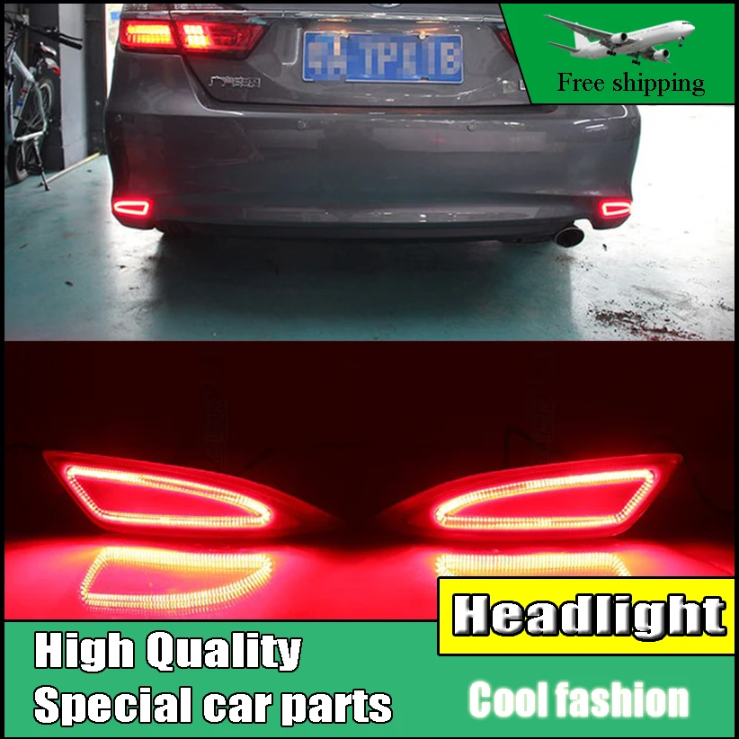 Car Styling LED Rear Bumper Warning Light For Toyota Camry ...