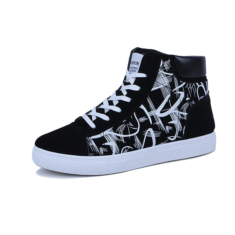 

IPCCM 2018 Spring And Autumn Korean Version Of The New Hit Color Wild Men's shoes trend High To Help Casual Men's Shoes