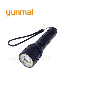 

Powerful XM-L T6+COB 3800LM Tactical led Torch Zoom LED Flashlight Torch for AAA or 1xRechargeable 18650 battery hunting light
