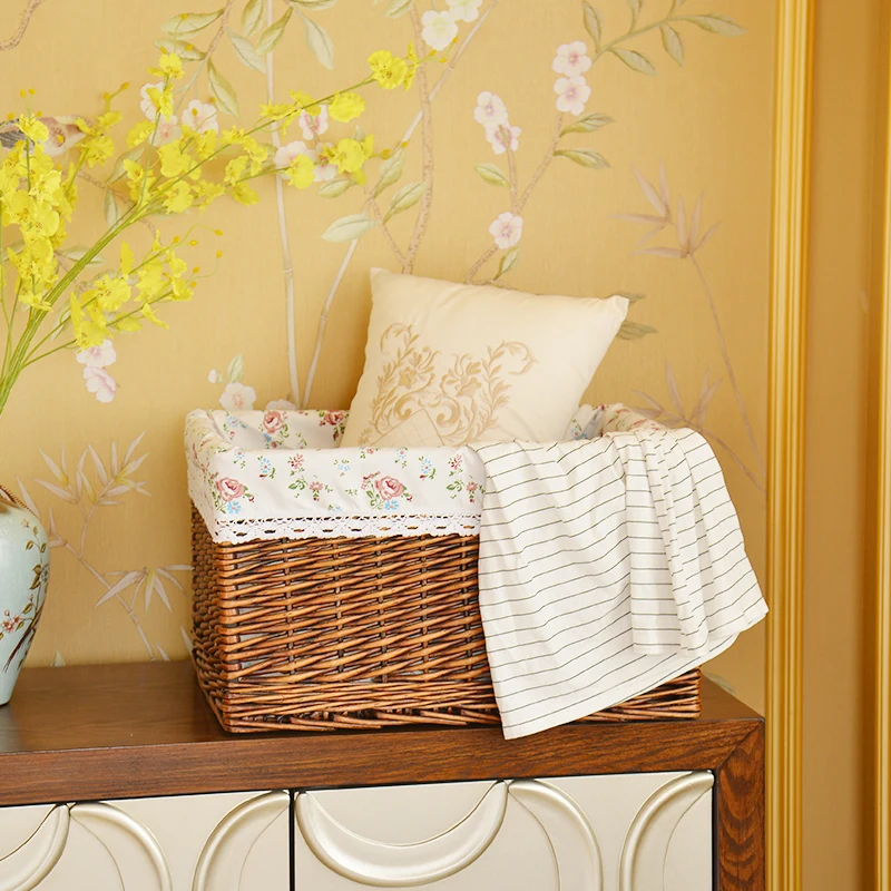 Receiving Box Super Large Rattan Arrangement Coverless Drawer Storage Basket Bed Clothes | Дом и сад