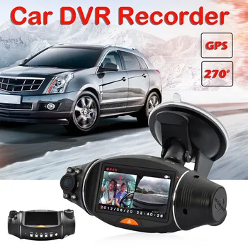 

2.7 Inches Car DVR Camera Car DVR GPS Dual Camera 720P Night Vision Dual Lens DVR Recorder Dash Cam Video Recorder IR