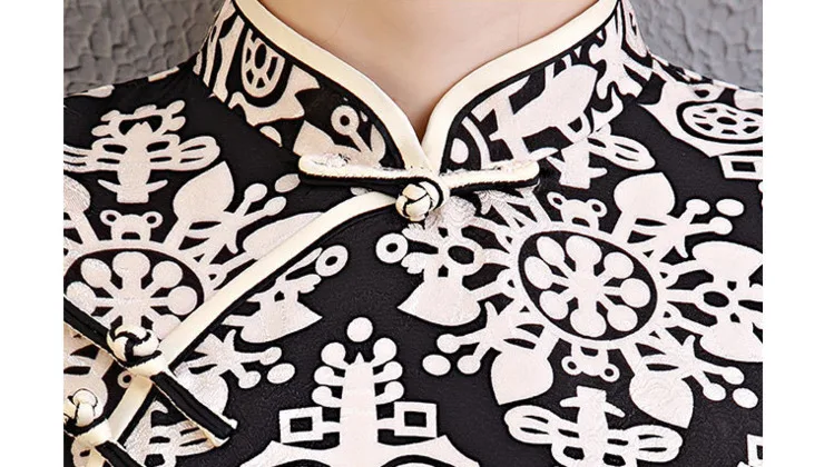 SHENG COCO вечерние платья без рукавов Cheongsam женские шелковые банкетные Длинные без рукавов в восточном стиле новинка печати Qi Pao китайский