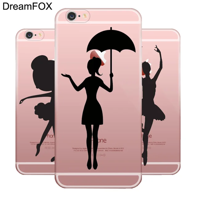 Special Offers DREAMFOX L007 Ballet Dance Soft TPU Silicone  Case Cover For Apple iPhone X XR XS Max 8 7 6 6S Plus 5 5S SE 5C 4 4S