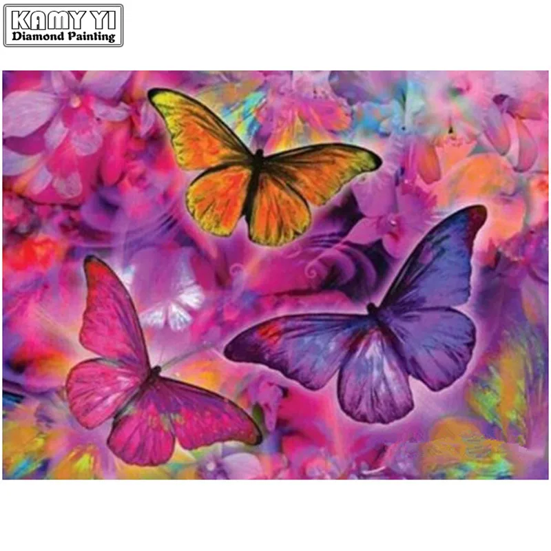 YUMEART-Real-Rushed-Kits-Needlework-Diy-Diamond-Painting-Colorful-Butterfly-Mosaic-Square-Full-Embroidery-Cross-Stitch