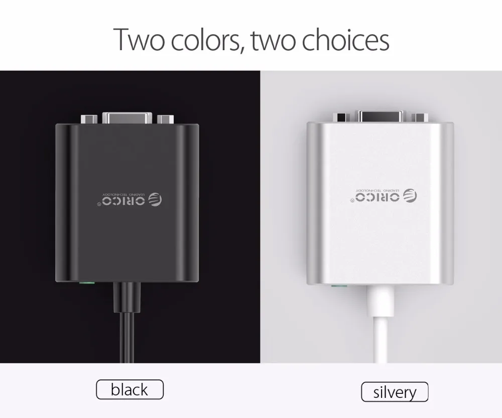 ORICO USB C VGA адаптер usb type-c для VGA мужчин и женщин AUX кабель цифровой видео аудио кабель конвертера для MacBook Pro Xiaomi