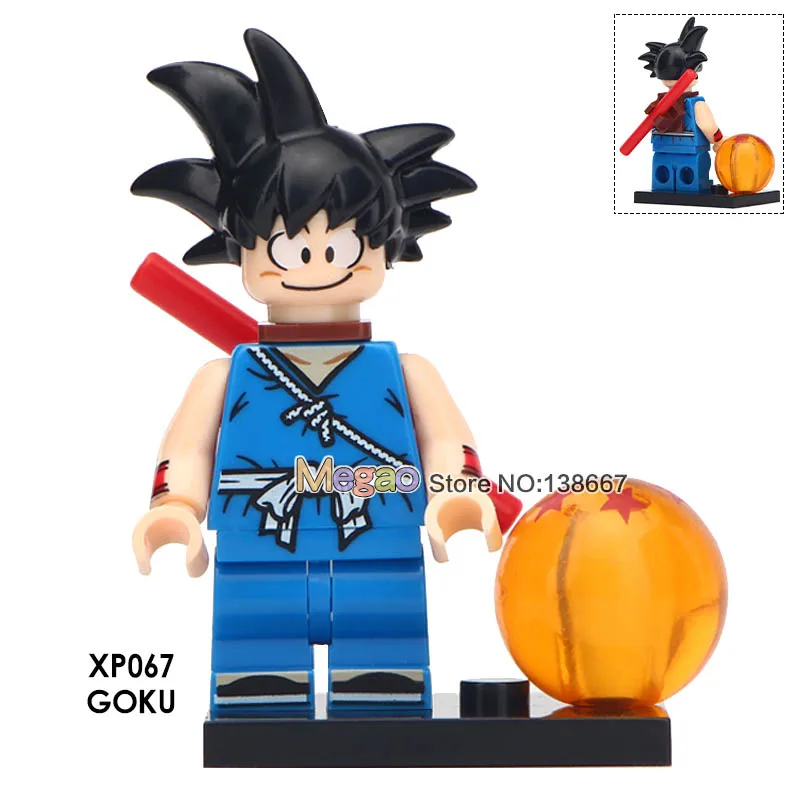 50 шт./лот Dragon Ball Гоку с различными костюмами Тянь Шинхан бурдак Android 17 Krillin строительные блоки детские игрушки