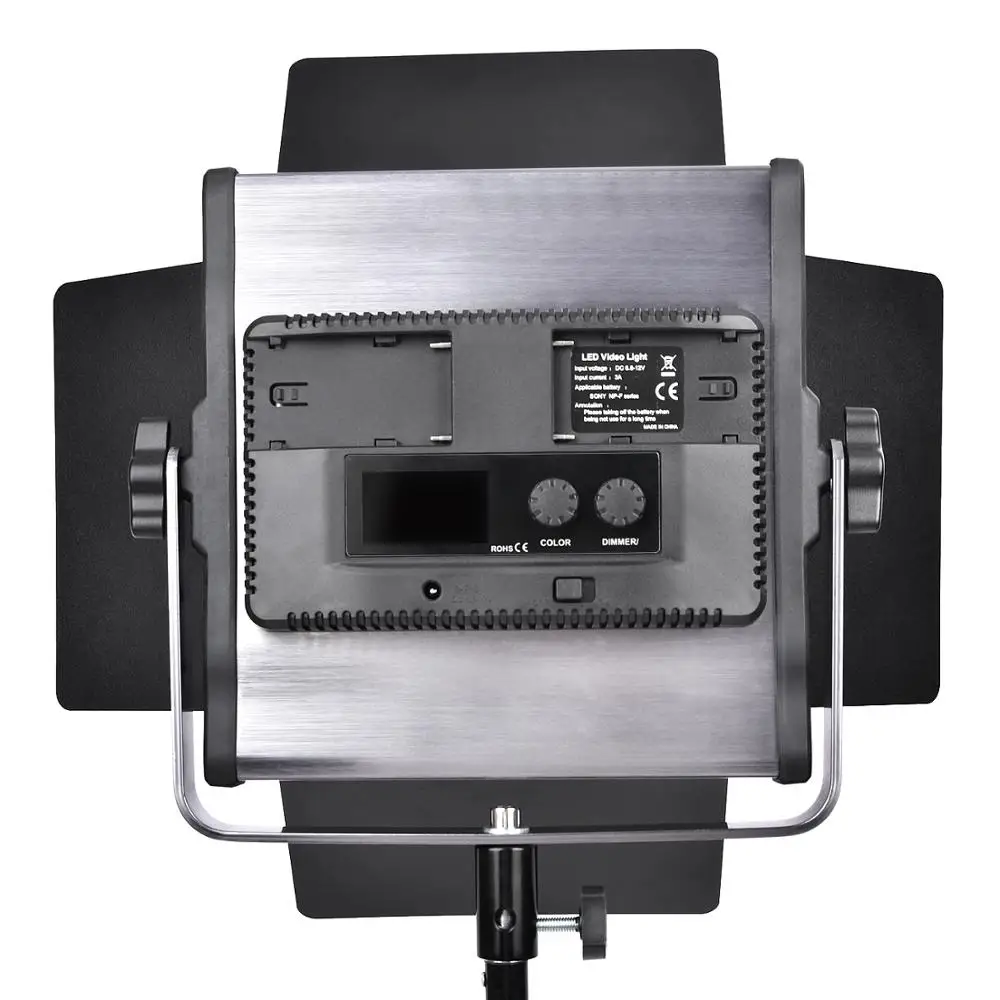 Fosoto 2 в 1 комплект LED видео свет 3200 5600K 40W фотографические лампы с штативами