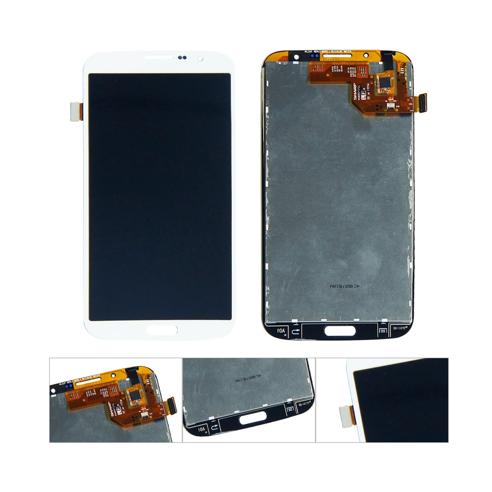 

White color For Samsung Galaxy Mega 6.3 i9200 i9205 LCD Display Touch Screen Digitizer Assembly Replacement