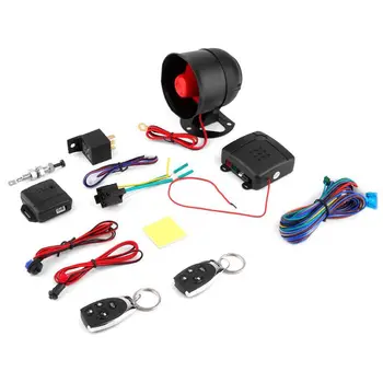 

Universal 1-Way Car Alarm Vehicle System Protection Security System Keyless Entry Siren + 2 Remote Control Burglar Hot
