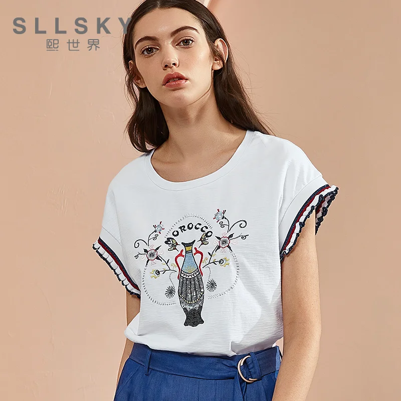 50+ Embroidery Flowers Tshirts SVG Images