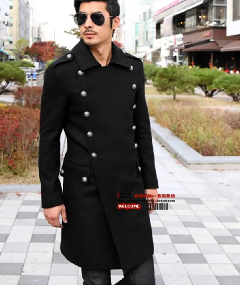 S-6XL! Классический шерстяной Тренч, мужское зимнее пальто, мужское тонкое модное длинное пальто, Восстановленное шерстяное пальто, Мужское пальто