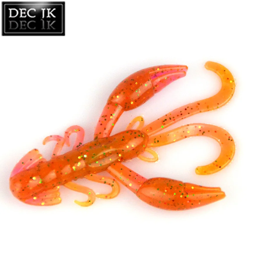 20PCS Shrimp Soft Silicone Fishing Lure Peche Crazy Flapper Craws ArtificialBaitWobbler Bass Baits For Fishing Tackle Lures Set (2)