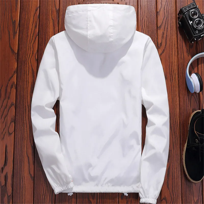 2019 جديد الربيع الصيف رقيقة سترة الكورية قصيرة ضئيلة النساء الرجال عشاق فضفاض S-7XL زائد حجم معطف مقنع جيوب بسحلب جاكيتات LR22