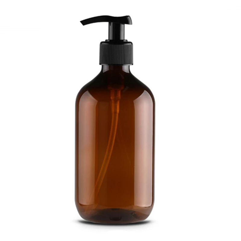 Large Capacity Shampoo Shower Gel Empty Bottle Skin Care Products Bottle Plastic Round Refillable