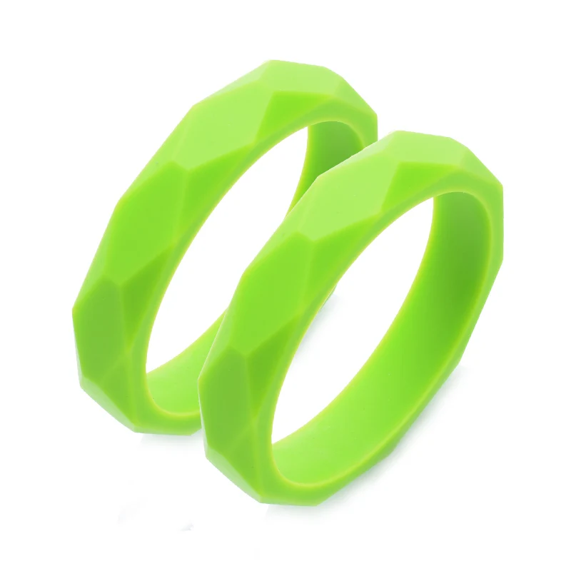 chartreuse LOFCA, силиконовый браслет для прорезывания зубов, браслет, BPA, пищевая упаковка,, для ребенка, жевательный прорезыватель, игрушки, силиконовые подарочные принадлежности - Цвет: chartreuse