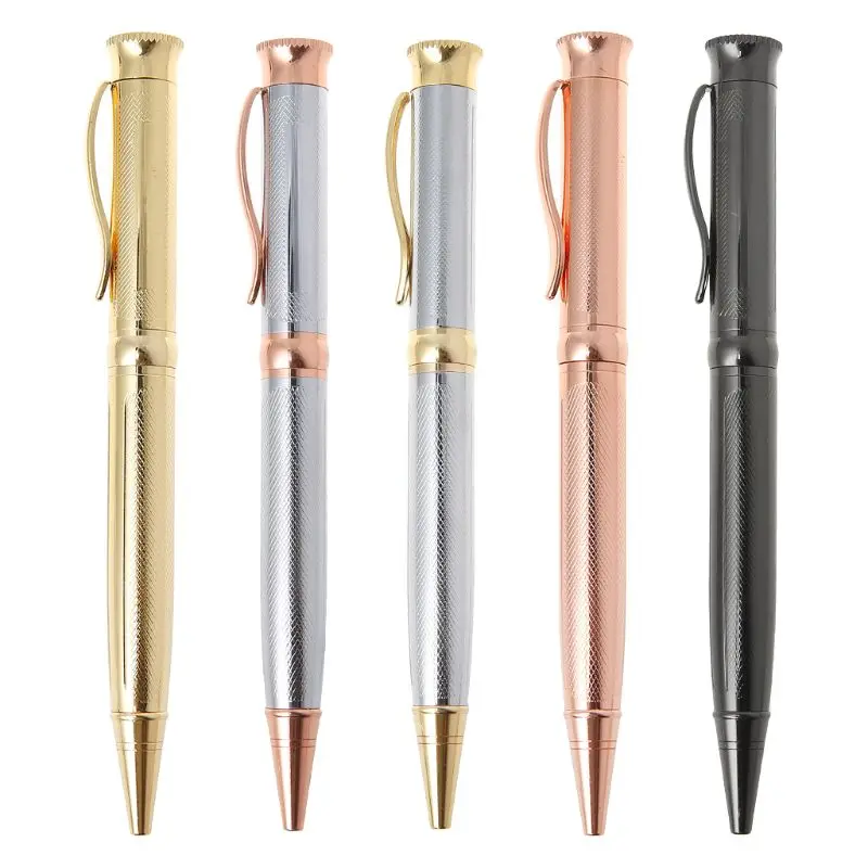 Ballpoint Pen Luxury Metal Ballpoint Pen Medium Nib Signature Ball Pens For Business Writing Office School Supplies