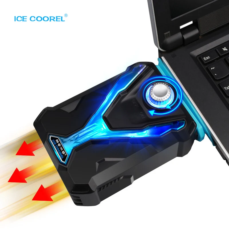 Охлаждающая подставка ICE COOREL для ноутбука мощный вентилятор охлаждения 12 17