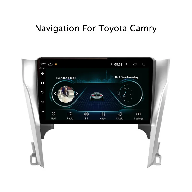 Ectwodvd Android 8 1 dvd плеер для автомобиля gps навигация Toyota Camry 2012 2013 2014 Радио