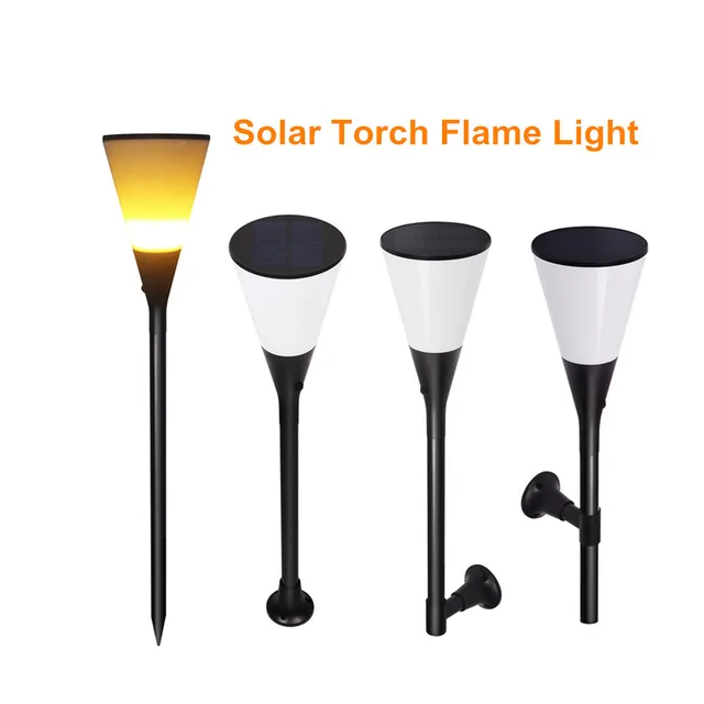 96 led solar lights solar powered flashing torch solar LED flame wall