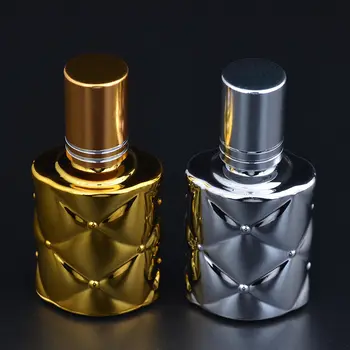 

10ml Perfume Roller Bottles With Stell Ball Mini Portable UV Glass Bottling Glass Essential Oils Container