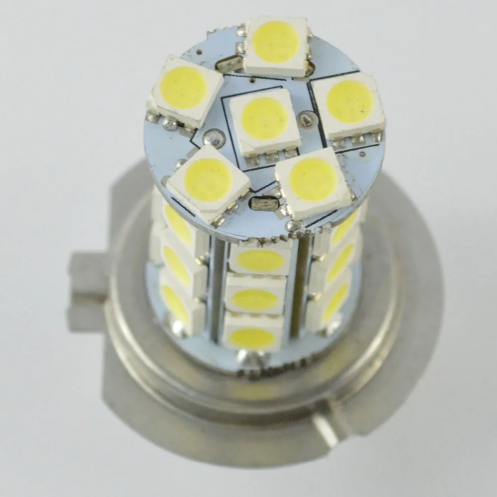 2 шт. H7 H4 туман лампы 27 светодиодный 3528 1210 SMD Чисто белый для авто источник света туман фары парковка для вождения лампы DC 12 V