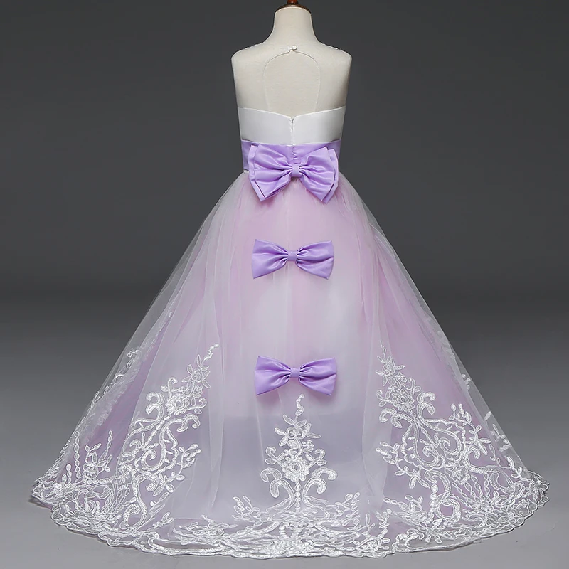 Formal Girl Princess Dress Christmas Dress Girl Party Gown Backless Kids Girls Prom Party Dress New Year Children's Clothing smocked baby dresses