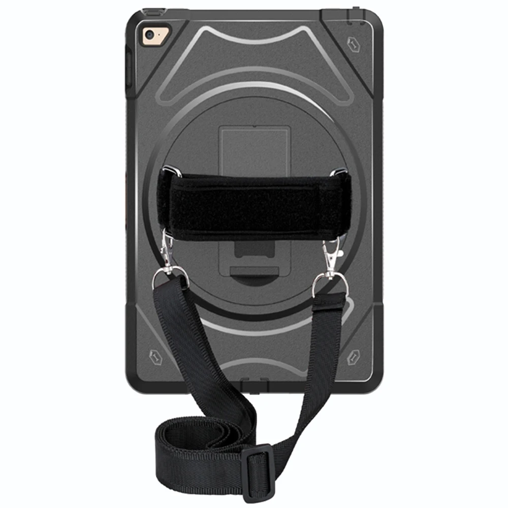 

Case for iPad Mini 4 with 360 Degree Rotating Hand Strap and Shoulder Strap,Heavy Duty Shockproof Drop Protection Cover-Miesherk