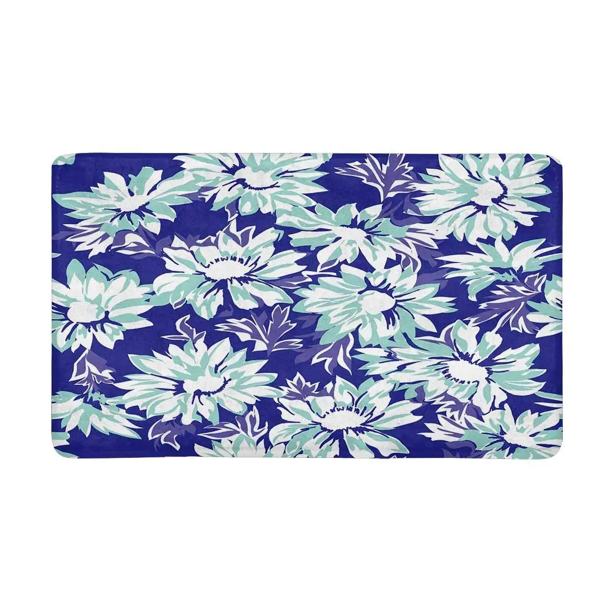 Pretty Daisy Print Indoor Entrance Doormat Non Slip Door Mat Entrance