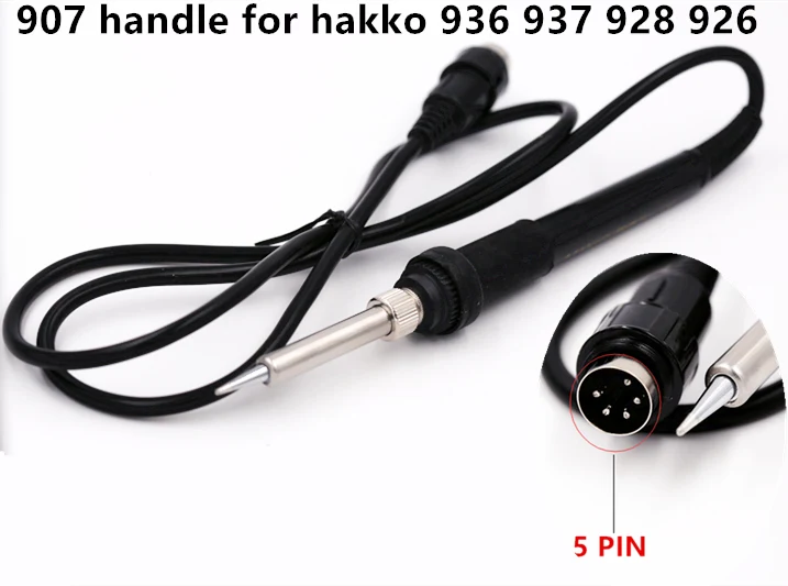 Высокое качество ручка паяльника для HAKKO 907/ESD 907 936 937 928 926 паяльная станция 6 шт.