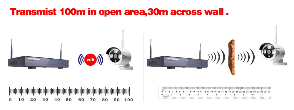 Wifi ip-камера комплект 8-канальный NVR беспроводная камера автономная система 8-канальный NVR 8 Беспроводная/Проводная ip-камера 1080P камера безопасности комплект