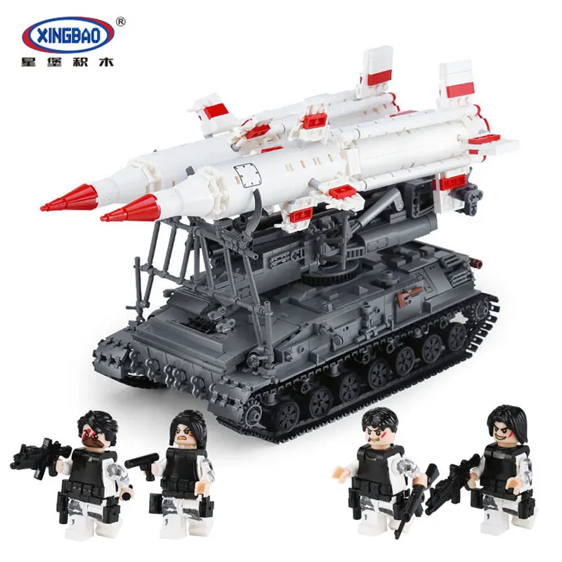 

Xingbao 06007 Blocks 1469Pcs Military Series The SA-4 Ganef Set Building Blocks Bricks Educational Model for Boy`s Toys Gifts