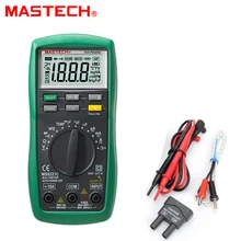 Mastech MS8221C 1999 counts Digital Multimeter Auto Manual Ranging DMM Temperature Capacitance hFE Test