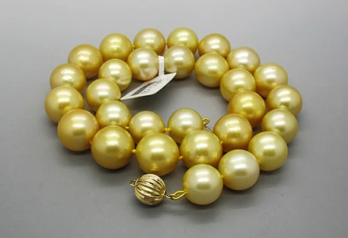 

natural 12-14mm south pearl necklace 18inch