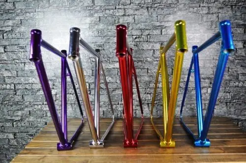 Marco de engranaje fijo de bicicleta fixie marco VINTAGE y tenedor frameset  FIXIE bike colores metálicos engranaje fijo marco de acero velo|fixed gear  frame|steel frameframe fixie - AliExpress