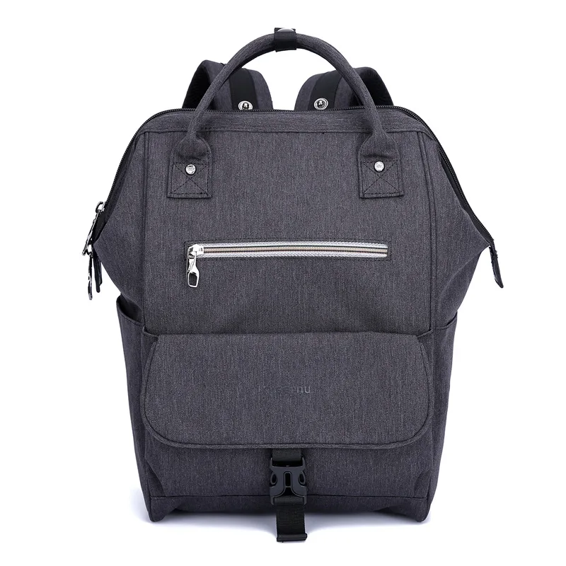 

2018 New Style Solid Color Smiley Face Pattern Student Bag Large Capacity Computer Backpack Large Capacity Computer Backpack