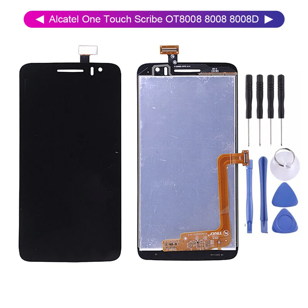 Beste 5.5 Voor Alcatel One Touch Scribe OT8008 8008 8008D LCD Display Screen Digitizer Touch Panel Glas Montage + Gereedschap
