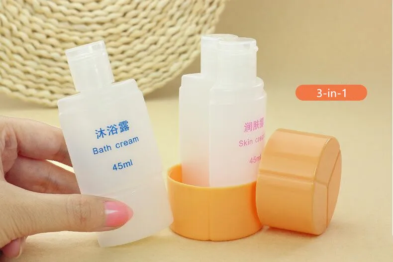 Travel Cosmetics Three-In-One Bottling 4-In-1 Bottle Shampoo Shower Gel Storage Wash Bag Empty Bottle