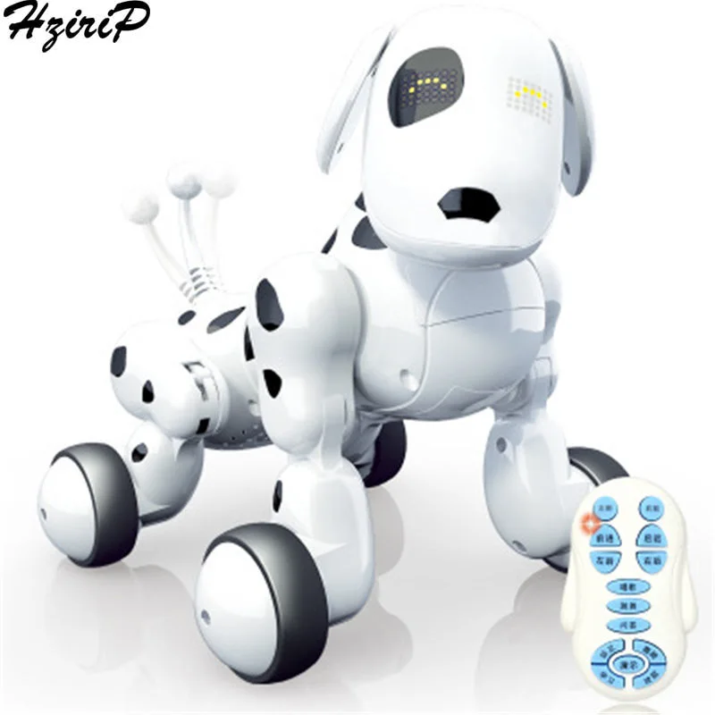 

HziriP 2018 Electronic Pet Wireless Remote Control Smart Robot Dog Plastic Simulation Early Education Puzzle Toys For Children