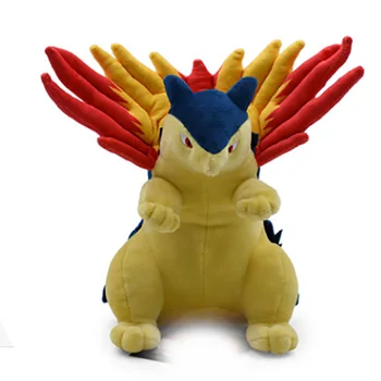 

Typhlosion Animal Dolls 25cm Cartoon Plush Toys High Quality Soft PP Cotton Kids Birthday Best Gift For Children